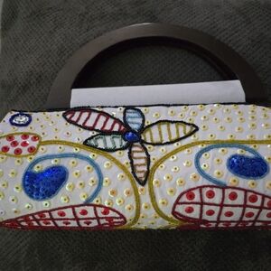 Colorful Embroidered Women's Handbag